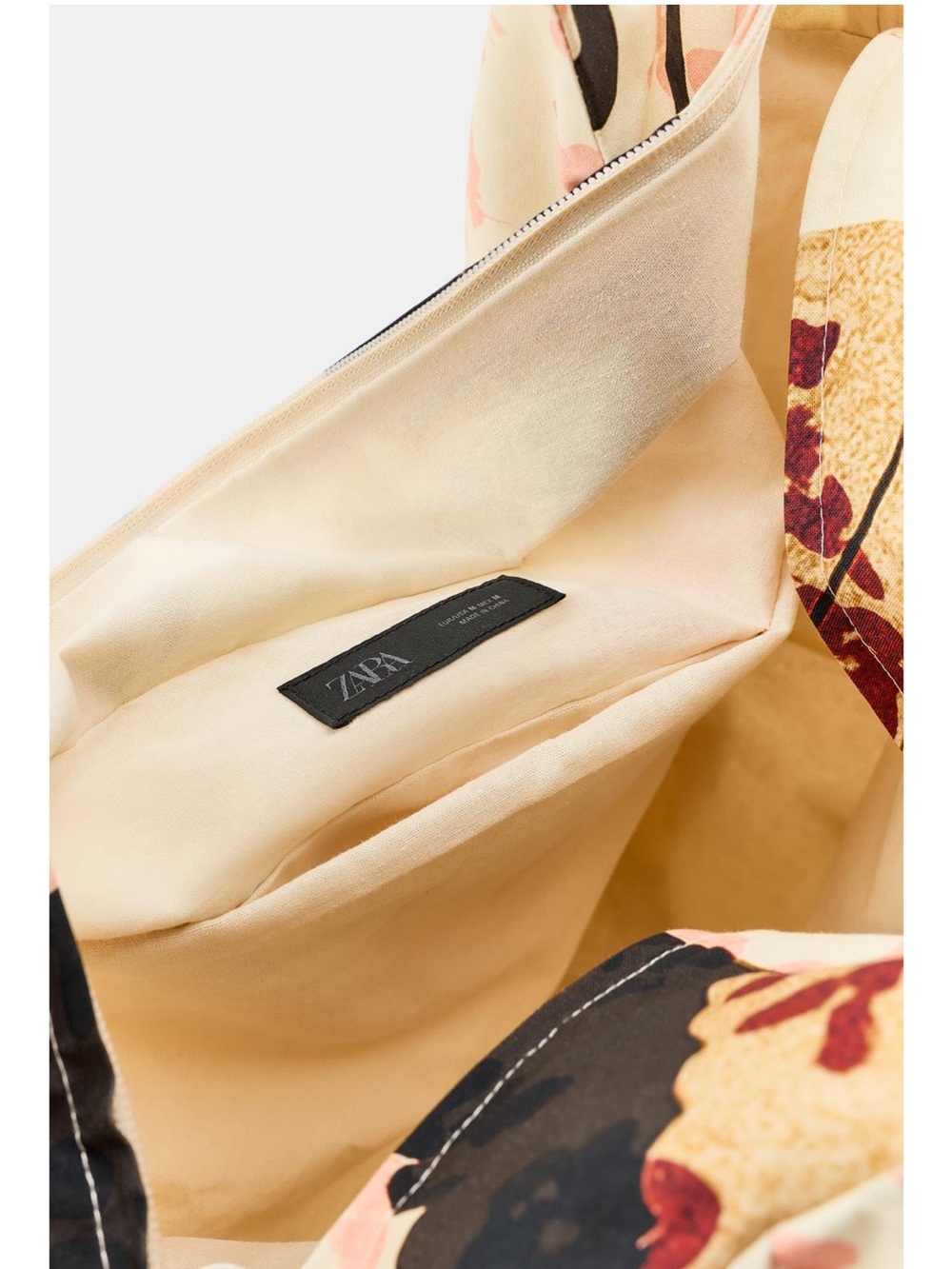 Zara Printed Heron Maxi Bag NWT - Picture 7 of 8